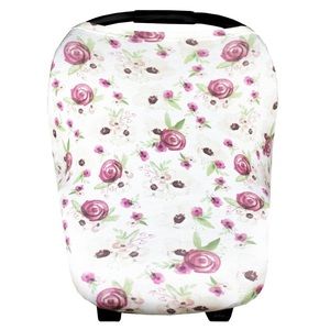 Copper Pearl Purple Violet Rose Floral Bamboo Cover